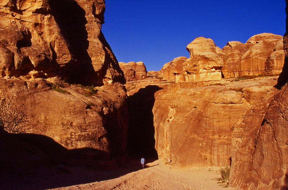 Start of the Siq (entrance to Petra)