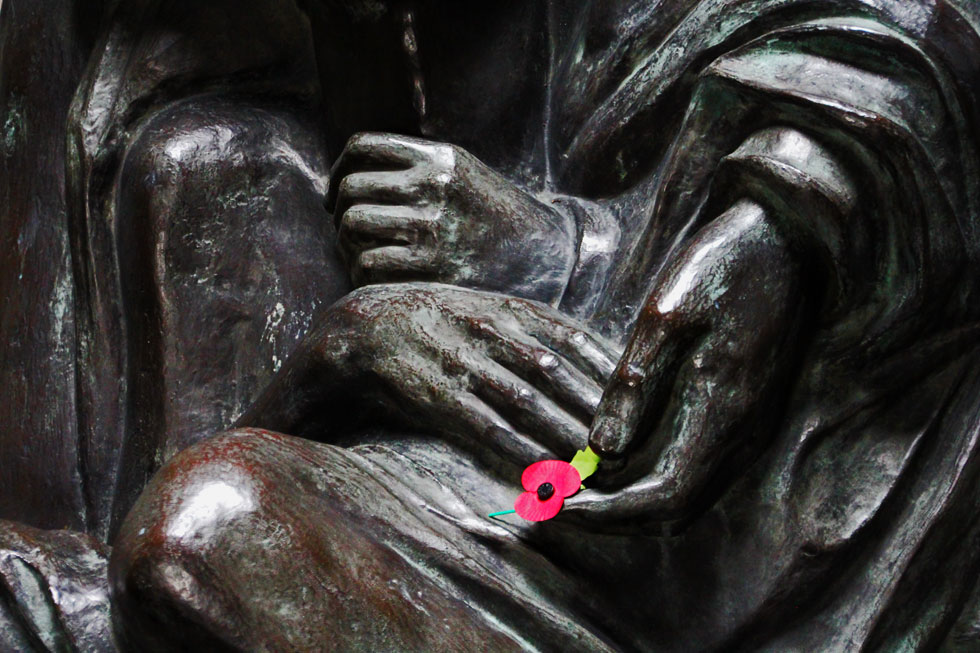 From London to Berlin - our poppy resting on Polynational War Memorial Neue Wache